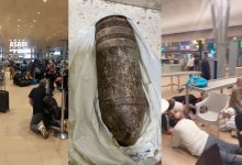 Photo of Chaos na izraelskim lotnisku. Rodzinka z USA wzięła na pamiątkę… pocisk